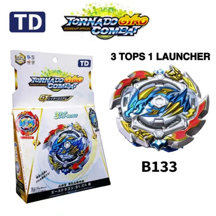 3in1 beyblade burst original B-133 Ace/Grand/Rock Dragon Sting Charge ...