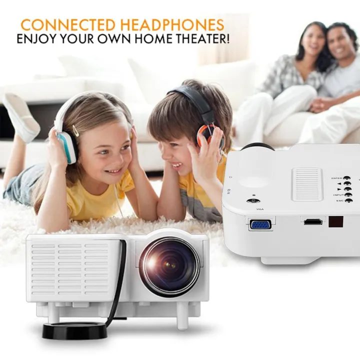 Home/Office Mini LED Projector LCD Image System Lazada PH