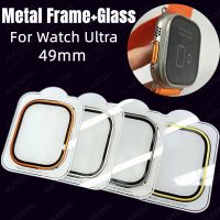 Metal Frame+Glass for Apple Watch Ultra 49mm Full Cover Screen Protector Film on for Apple iWatch Ultra 49mm watch ultra 2 Glass Screen Protectors