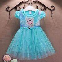 【Ladies shop】สาว DressesBaby KidAnna ElsaSnowCosplay เครื่องแต่งกายพรรคเด็กเสื้อผ้าปีใหม่