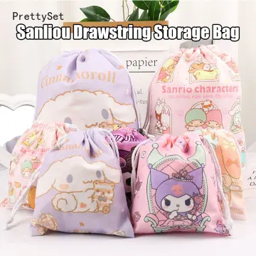 Sanrio Kawaii Kuromi My Melody Cinnamoroll New Cartoon Transparent  Waterproof Handheld Washing Bag Cosmetic Bag Handbag Gift