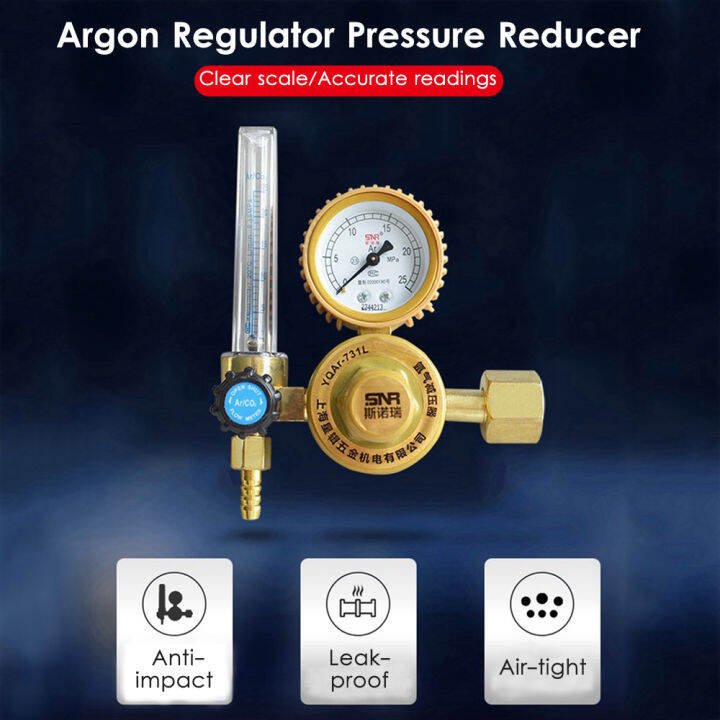 KKmoon G5/8'' 025Mpa Argon Flow Meter ImpactResistant Leakproof Gas