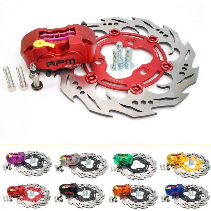 RPM Brake 82Mm Caliper 3 Hole 70Mm Disk Disc Rotor Set 4 Piston Radial