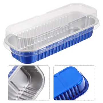 Aluminum Foil Mini Loaf Pans With Clear Lids Disposable Small Loaf