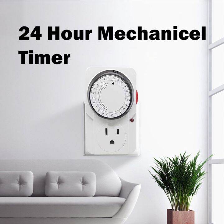 EAST GATE Timer Outlet Manual 12/24 Hour Interval Electrical Mechanical