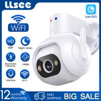 LLSEE icam365, ซูม 10X, กล้องวงจรปิด wifi, กล้องไร้สายกลางแจ้ง 360 องศาการหมุน, 4MP, การติดตามการเคลื่อนไหว, พูดคุยสองทาง, คืนวิสัยทัศน์สีเต็มรูปแบบ,