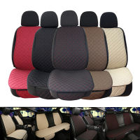 Flax Car Seat Cover Protector Linen Front Rear Back Automobile Protect Cushion Pad Mat Backrest Car Accessories Interior Woman