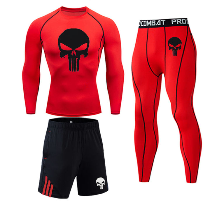 compression-clothing-mens-sportwear-suit-jogging-thermal-underwear-suit-mma-rashgard-male-long-sleeved-tights-leggings-shorts