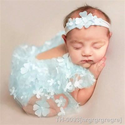 ❣♣☇ hrgrgrgregre Adereços para fotografia de bebê menina Macacão renda Faixa cabeça Posando adereços fotos recém-nascidas