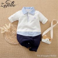 ❖ Zafille-Baby Boy Romper Gentleman Macacão roupas para recém-nascidos de menino Kids Cotton Sleepwear traje infantil