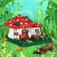 2233PCS Fairy Tale Mushroom House Building Blocks Village Architecture Micro Mini Assemble Bricks Story Toys Christmas Girl Gift