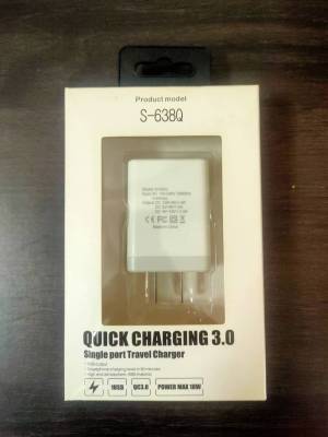 หัวชาร์จ Quick Charge 3.0 Fast Charger หัวชาร์จเร็ว quick charge ชาร์จด่วน ของแท้ 100% ใช้ได้หลายรุ่น ร้าน DIY-292