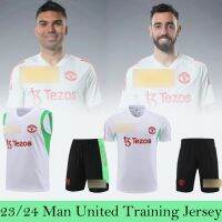 Original 23/24 MU UTD Man United Training Jersey  Soccer Football Jersey T-shirt Sports Loose Fans Version