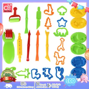 Dough Tools Kit for Kids 26pcs Clay Modelling Tools Play Set Plastic  Cutters for Play Dough Plasticine Accessories with Different Shapes for DIY  Crafts Working