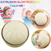 1Pcs Steamed Stuffed Bun Simulation Steamed Dumplings Decompression Squishy Toy Stress