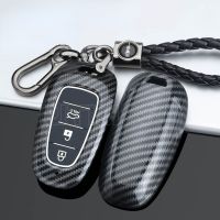 ▣ ABS Car Styling Key Holder Case Cover for Hyundai Nexo Sonata 3 4 5 6 7 Button Remote Key Case Shell 2021 2022 Protector Fob