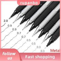 RUPANBO039392692 โลหะสำหรับตกแต่ง ดินสอเครื่องกลเครื่องกล 0.3/0.5/0.7/0.9/2.0มม. แรงโน้มถ่วงต่ำมาก ดินสออัตโนมัติ ที่มีคุณภาพสูง เครื่องเขียนสเตชันเนอรี เครื่องมือวาดภาพวาด ศิลปะการวาดภาพ