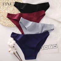 《Be love shop》FINETOO M-2XL Women Cotton Underwear 3Pcs/set Comfortable Panties Ladies Plus Size Underpants Solid Color Briefs Female Lingerie