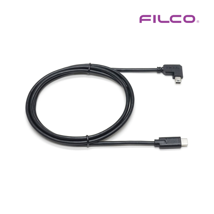 Cáp bàn phím cơ USB-C to Mini-USB Filco , cáp bẻ góc 90 độ - Hàng  chính hãng 