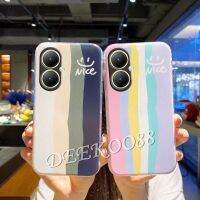 เคสมือถือสำหรับ VIVOY27 4G 5G VIVO Y27 2023ใหม่เคสนิ่มสีรุ้งเคสสมาร์ทโฟนคู่รักฝาหลังคู่รักเคสสีสันสดใสเรียบง่าย