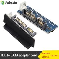 สายเคเบิลสำหรับเปลี่ยนฮาร์ดไดรฟ์ข้อมูลขนาด3.5นิ้ว IDE เป็น SATA ตัวเชื่อม SATA อะแดปเตอร์ไอดีอี SATA ตัวแปลงฮาร์ดดิสก์