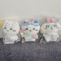 20Cm Sanrio Chiikawa ตุ๊กตาของเล่นน่ารัก Cinnamoroll Melody Kuromi ตุ๊กตารูปตัวอักษรการ์ตูน Boneka Mainan Plushie สำหรับ K ของขวัญสำหรับเด็ก