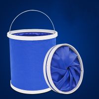 Oxford Cloth Portable Folding Bucket Outdoor Camping Fishing Car Washing Bucket Storage Container Home Wash Mop Cleaning Tools