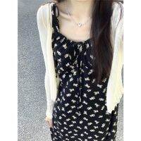 ✾☾✆ 63714 Summer Thin Black Sleeveless Narrow Waist Bear Dress