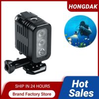 ❃◄☽ 45 เมตรวิดีโอกันน้ำ LED ไฟส่องเฉพาะจุดสำหรับ Go Pro Gopro เติมแสงใต้น้ำ Action Camera อุปกรณ์เสริม