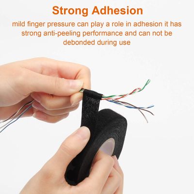 Automotive Wiring Harness Cloth Tape High Temp Wire Harness Wrapping Tape for Auto Electrical Wrap  Protection  Adhesives Tape
