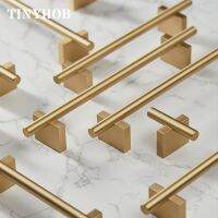 Unique Design / Gold Solid Brass Knob T Bar Handles Longer Drawer Pulls Kitchen Cabinet Handles Furniture Hardware