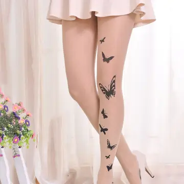 Tights TATTOO with a pattern Garden  Official online store Conte