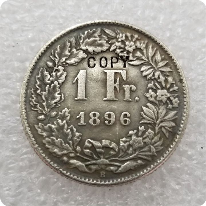 เหรียญสะสมเหรียญ1896-b-สวิตเซอร์แลนด์1ฟรังค์เหรียญจำลองเหรียญเหรียญที่ระลึก