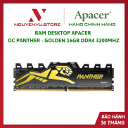 Apactor OC Panther desktop RAM-Golden 16GB DDR4 3200MHz  Apacer Panther