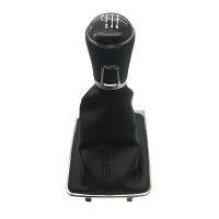 【2023】ปุ่มเปลี่ยนเกียร์รถยนต์พร้อมปลอกหุ้มเกียร์สำหรับ Volkswagen VW PASSAT B7 CC Shifter Knob 12Mm 5 6 Speed