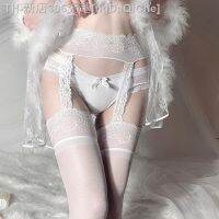 【CW】❐△  Garter Thigh Stockings Silk Thin Crotch Pantyhose Erotic Hollow Out Tights Over Knee