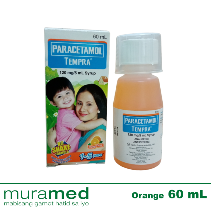 Tempra Paracetamol Syrup Orange 60 mL | Lazada PH