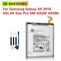 agapi Original Battery EB-BA920ABU For Samsung Galaxy A9s A9200 2018 version A9 A920F Replacement Phone Battery 3800mAh Tools