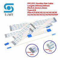 10PCS Pitch 0.5MM 1.0MM FPC FFC Flexible Flat Cable A/B Type 100MM/200MM 4 5 6 8 10 12 14 16 18 20 22 24 26 28 30 32 36 40P Pin Wires  Leads Adapters