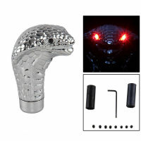 Universal รถเกียร์ธรรมดาเกียร์ Shift Knob Stick LED Eyes Chrome Cos งู Cool Shift Lever Auto Parts สำหรับ BMW Toyota Honda 1Pc