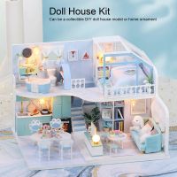 DIY Dollhouse Kit Miniature House Building Kit ของขวัญวันเกิดสำหรับเด็กอายุมากกว่า 14 ปี