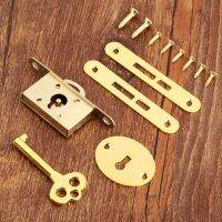 5pcs/1set Gold Classical Lock Zinc Alloy divided Key switch Drawer Wardrobe Cupboard Cabinet Antique Vintage Furniture Hardware