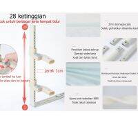 ใหม่!!! 8.8 POTE รั้วที่นอนเด็ก แนวตั้ง ปรับได้ เพื่อความปลอดภัย รหัส 589