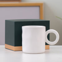 An และ American Ceramic Mug Creative Croin Blue Big Ear Water Cup Office Coffee Cup Business Gift