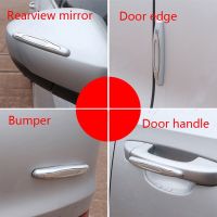 4Pcs car Styling Mouldings Door edge Protection Decoration Strip Auto Bumper Anti-collision Guard Buffer Protective Strip