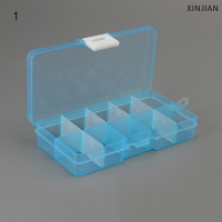 ? [XINJIAN] Plastic10 slots adjustable Jewelry กล่องเก็บของ Case CRAFT Organizer beads