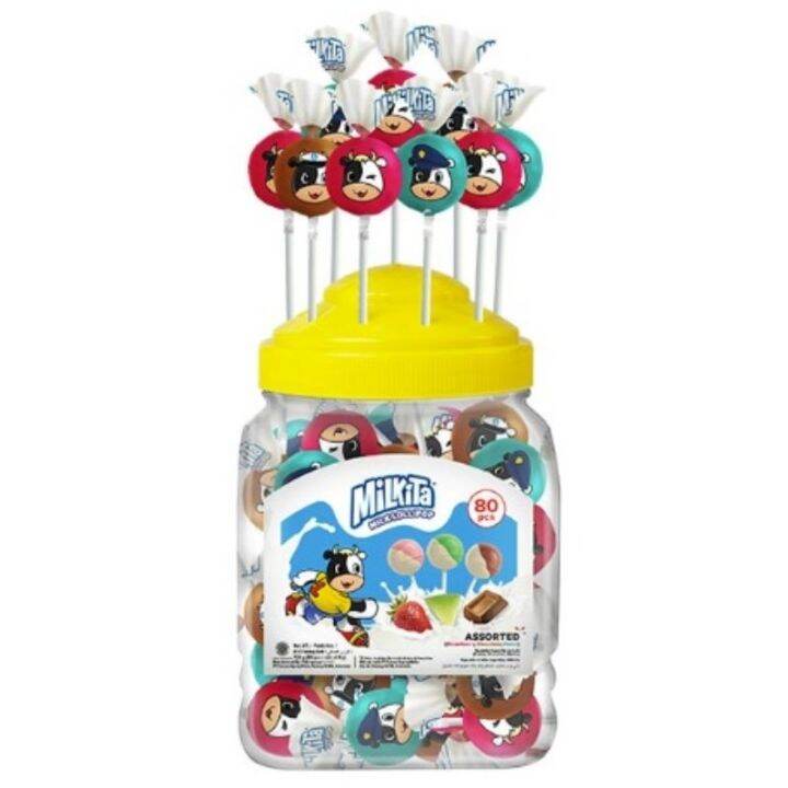 [TKM] Milkita Milk Lollipop 720g (9g x 80pcs) | Lazada