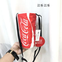 Summer trend beauty bag Coca-Cola small bag shoulder bag messenger cloth bag splashing water small messenger bag cola