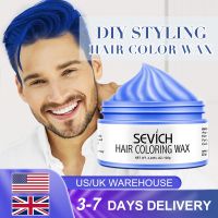 【CW】 10 colors Hair wax And Hold Wax Color Clay Temporary Dye Styling