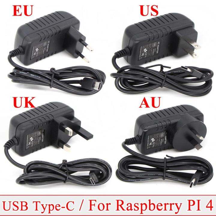 cod-fuchijin77-raspberry-pi-4รุ่น-b-5v3a-5v-3a-3000ma-ช่องพลังงานแหล่งจ่ายไฟที่ชาร์จพีเอสยูชนิด-c-อะแดปเตอร์ไฟ-usb